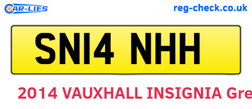 SN14NHH are the vehicle registration plates.