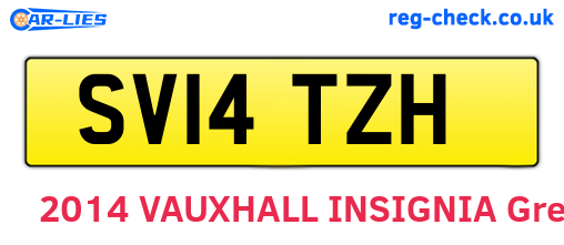 SV14TZH are the vehicle registration plates.
