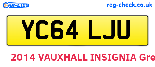 YC64LJU are the vehicle registration plates.