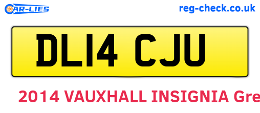 DL14CJU are the vehicle registration plates.