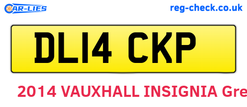 DL14CKP are the vehicle registration plates.