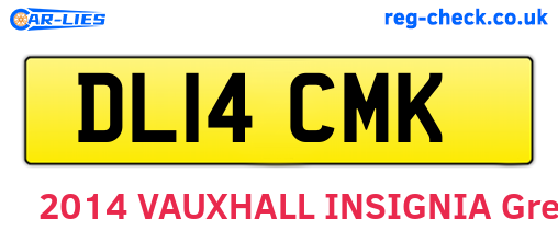 DL14CMK are the vehicle registration plates.