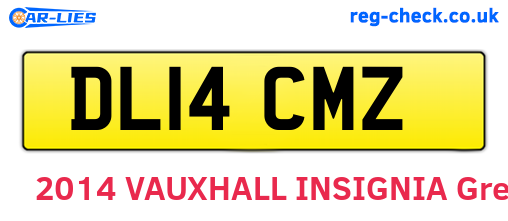 DL14CMZ are the vehicle registration plates.