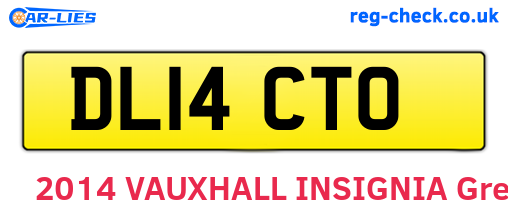 DL14CTO are the vehicle registration plates.
