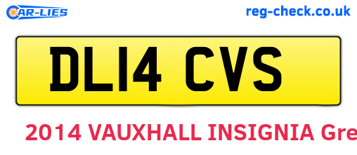 DL14CVS are the vehicle registration plates.