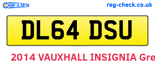 DL64DSU are the vehicle registration plates.