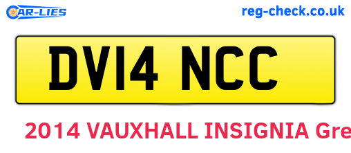 DV14NCC are the vehicle registration plates.