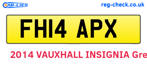 FH14APX are the vehicle registration plates.