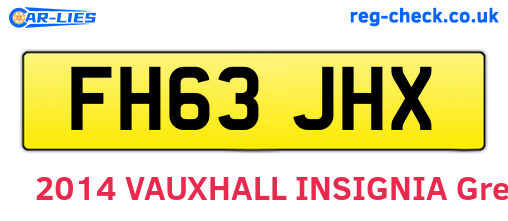 FH63JHX are the vehicle registration plates.