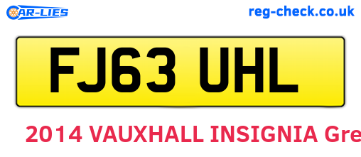 FJ63UHL are the vehicle registration plates.