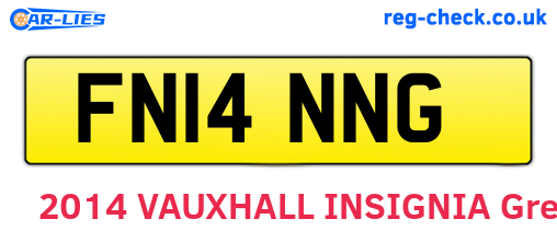 FN14NNG are the vehicle registration plates.