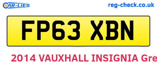 FP63XBN are the vehicle registration plates.