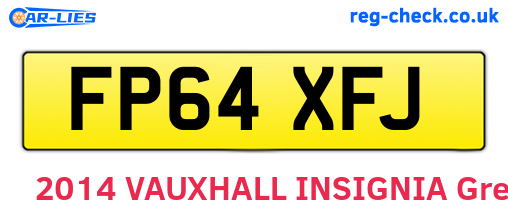 FP64XFJ are the vehicle registration plates.