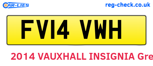 FV14VWH are the vehicle registration plates.