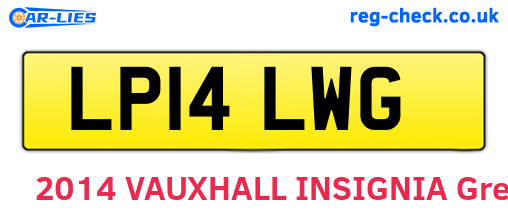 LP14LWG are the vehicle registration plates.