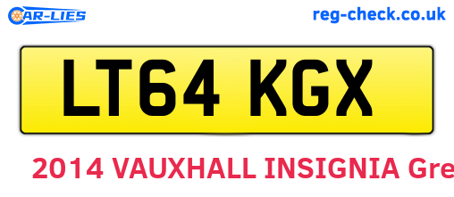 LT64KGX are the vehicle registration plates.
