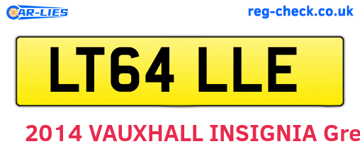 LT64LLE are the vehicle registration plates.