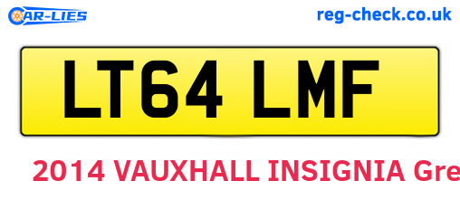 LT64LMF are the vehicle registration plates.