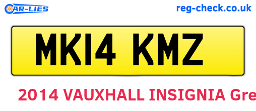 MK14KMZ are the vehicle registration plates.