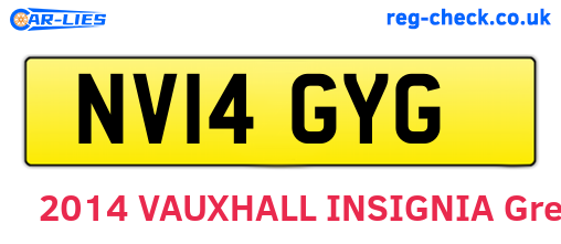 NV14GYG are the vehicle registration plates.
