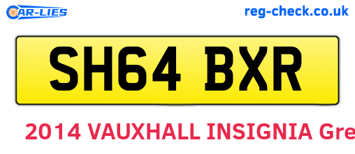 SH64BXR are the vehicle registration plates.