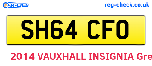 SH64CFO are the vehicle registration plates.