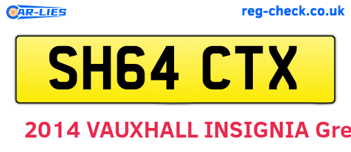 SH64CTX are the vehicle registration plates.