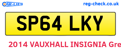 SP64LKY are the vehicle registration plates.