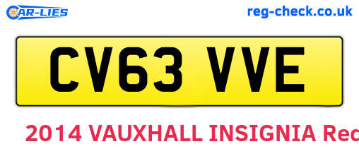 CV63VVE are the vehicle registration plates.
