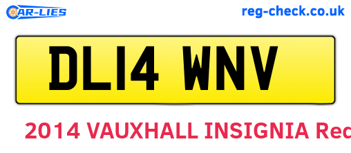 DL14WNV are the vehicle registration plates.