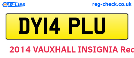 DY14PLU are the vehicle registration plates.