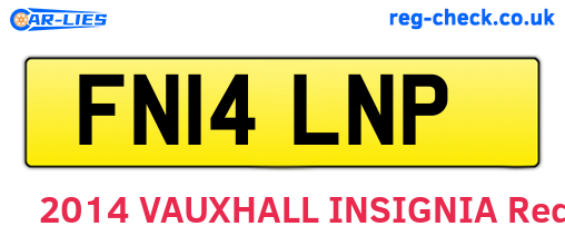 FN14LNP are the vehicle registration plates.