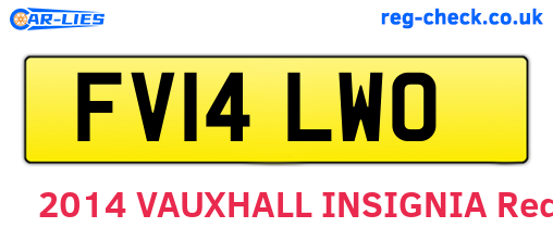 FV14LWO are the vehicle registration plates.