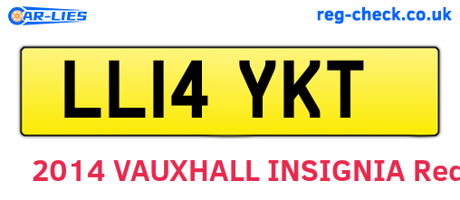 LL14YKT are the vehicle registration plates.