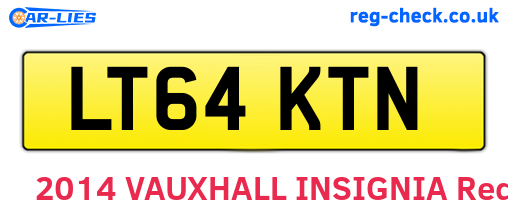 LT64KTN are the vehicle registration plates.