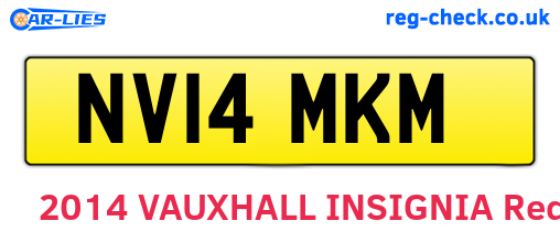 NV14MKM are the vehicle registration plates.