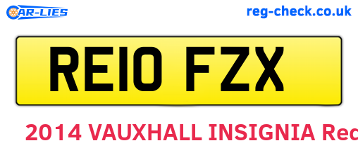 RE10FZX are the vehicle registration plates.
