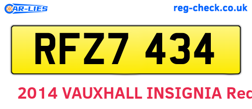 RFZ7434 are the vehicle registration plates.