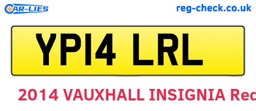 YP14LRL are the vehicle registration plates.