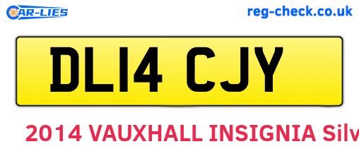 DL14CJY are the vehicle registration plates.