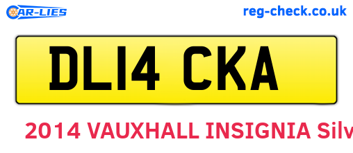 DL14CKA are the vehicle registration plates.