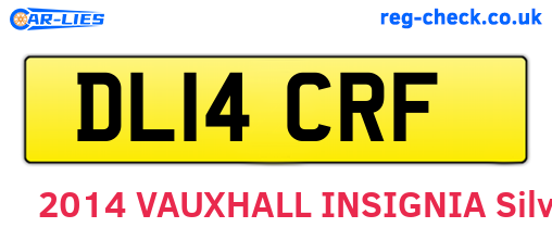 DL14CRF are the vehicle registration plates.