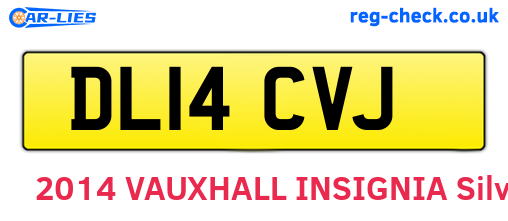 DL14CVJ are the vehicle registration plates.