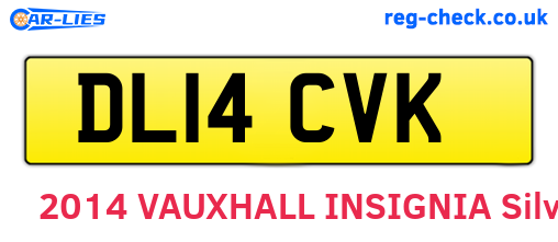 DL14CVK are the vehicle registration plates.