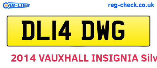 DL14DWG are the vehicle registration plates.