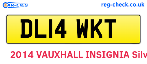 DL14WKT are the vehicle registration plates.