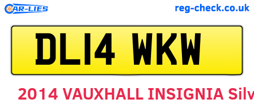 DL14WKW are the vehicle registration plates.
