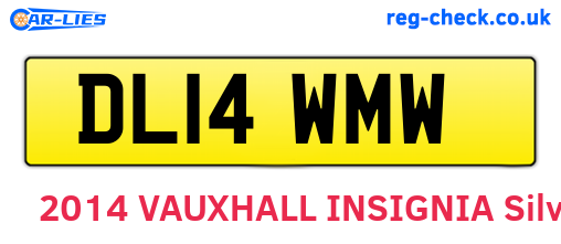 DL14WMW are the vehicle registration plates.