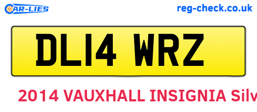 DL14WRZ are the vehicle registration plates.