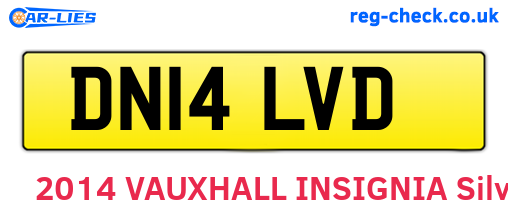 DN14LVD are the vehicle registration plates.